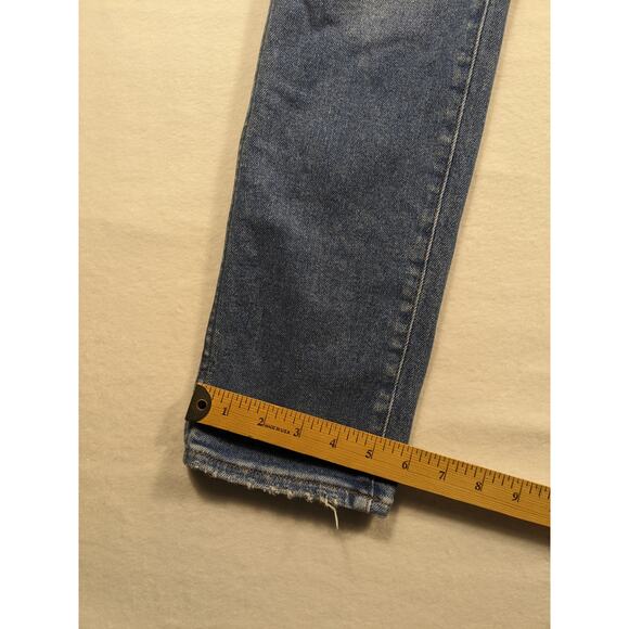 Madewell Jeans Women's Size 24 Stovepipe Fair Trade Stretch Spring crop - Picture 12 of 16